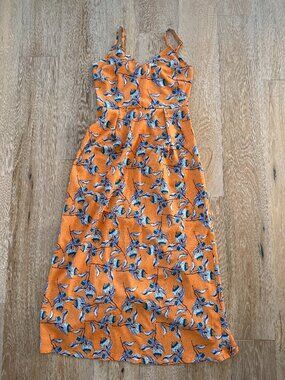 ASOS Sleeveless Floral Print Maxi Dress